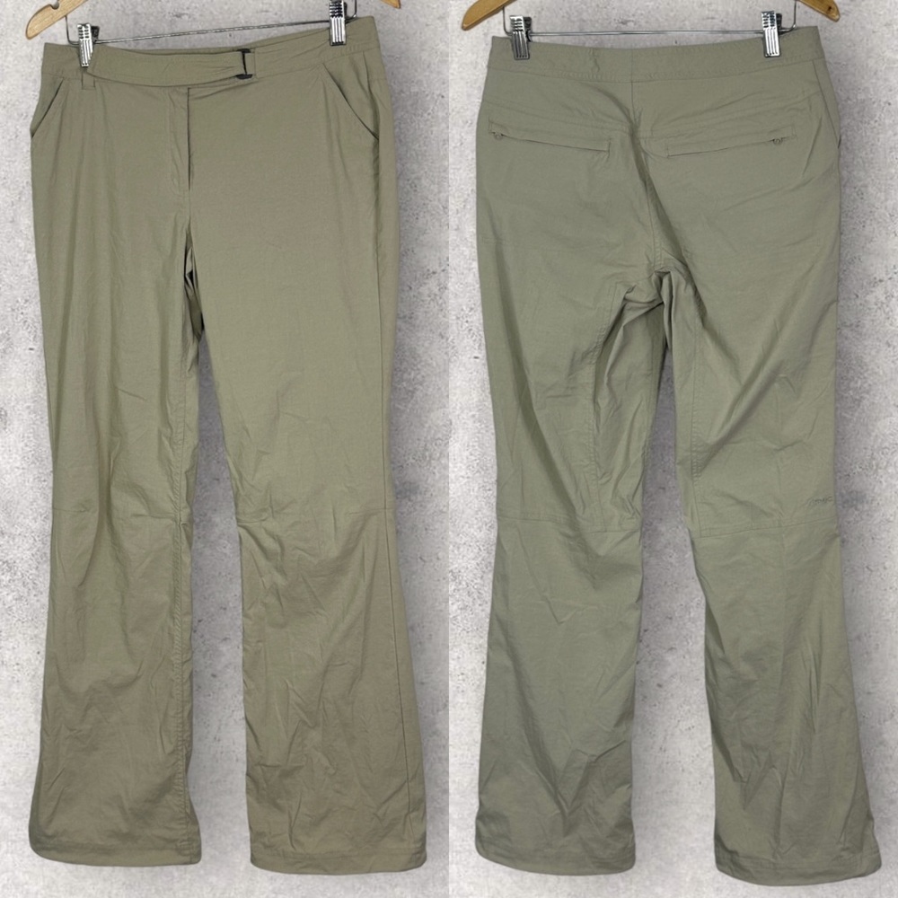 MEC Beige Hiking Pants Size 8 Khaki Cinch Hem Joggers Travel Lightweight Pant